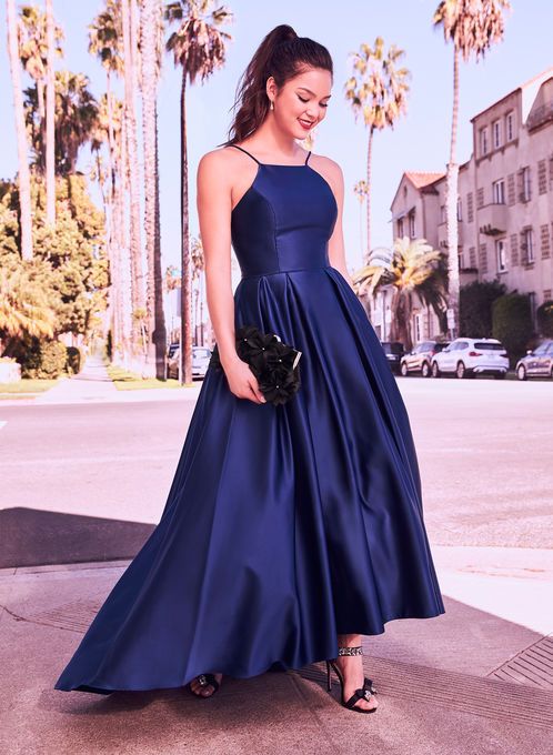 blue dresses for prom